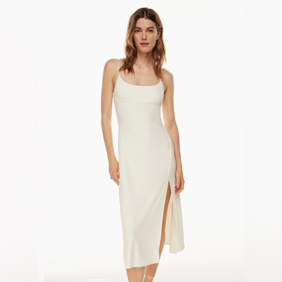Wilfred Aritzia Dreamweaver Dress - Light Birch, Size M - Picture 2 of 9